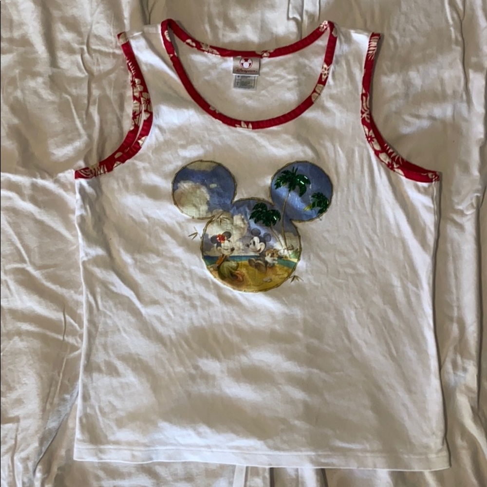 Hawaiian Mickey Mouse tank top